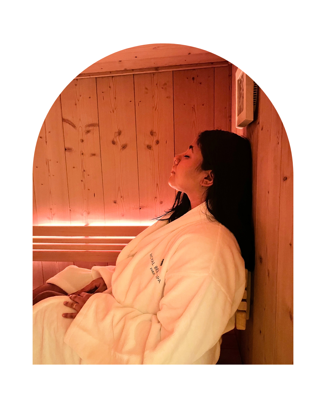 Cadre-Sauna Picto pour representer le sauna du Royal Beer Spa